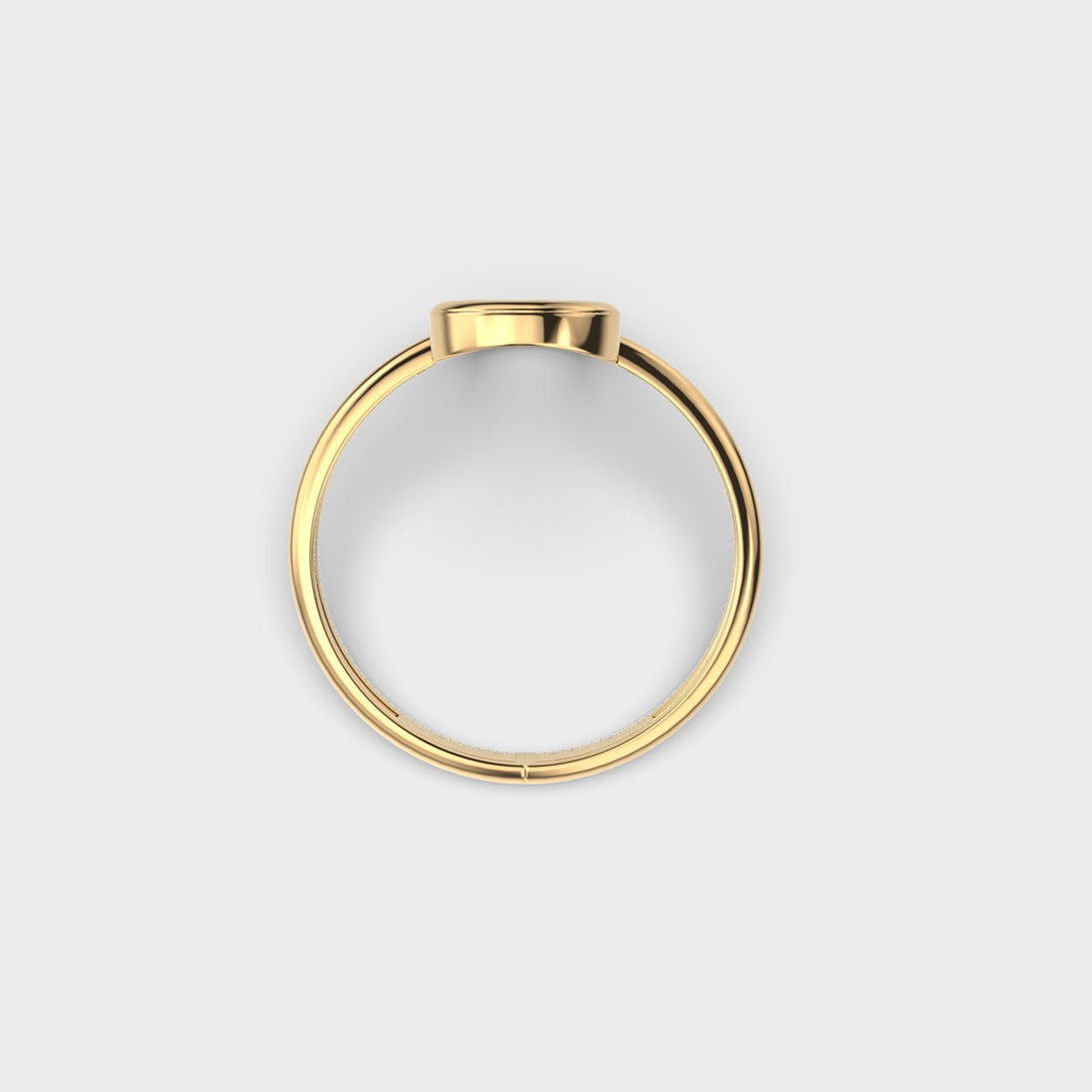 Rectangle Shape lab grown diamond Solitaire Minimalist Ring - Doozy Diamonds