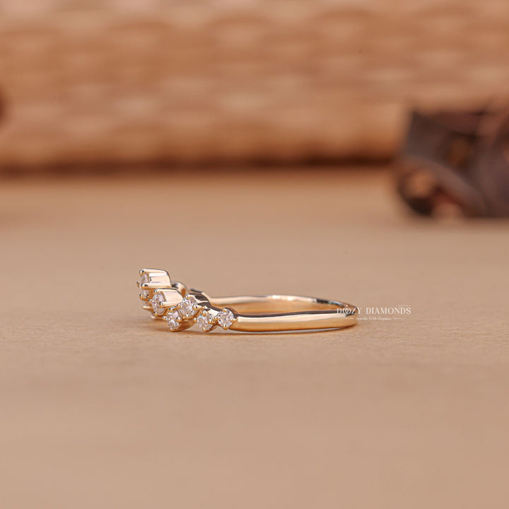 Ethically sourced round diamond eternity band
