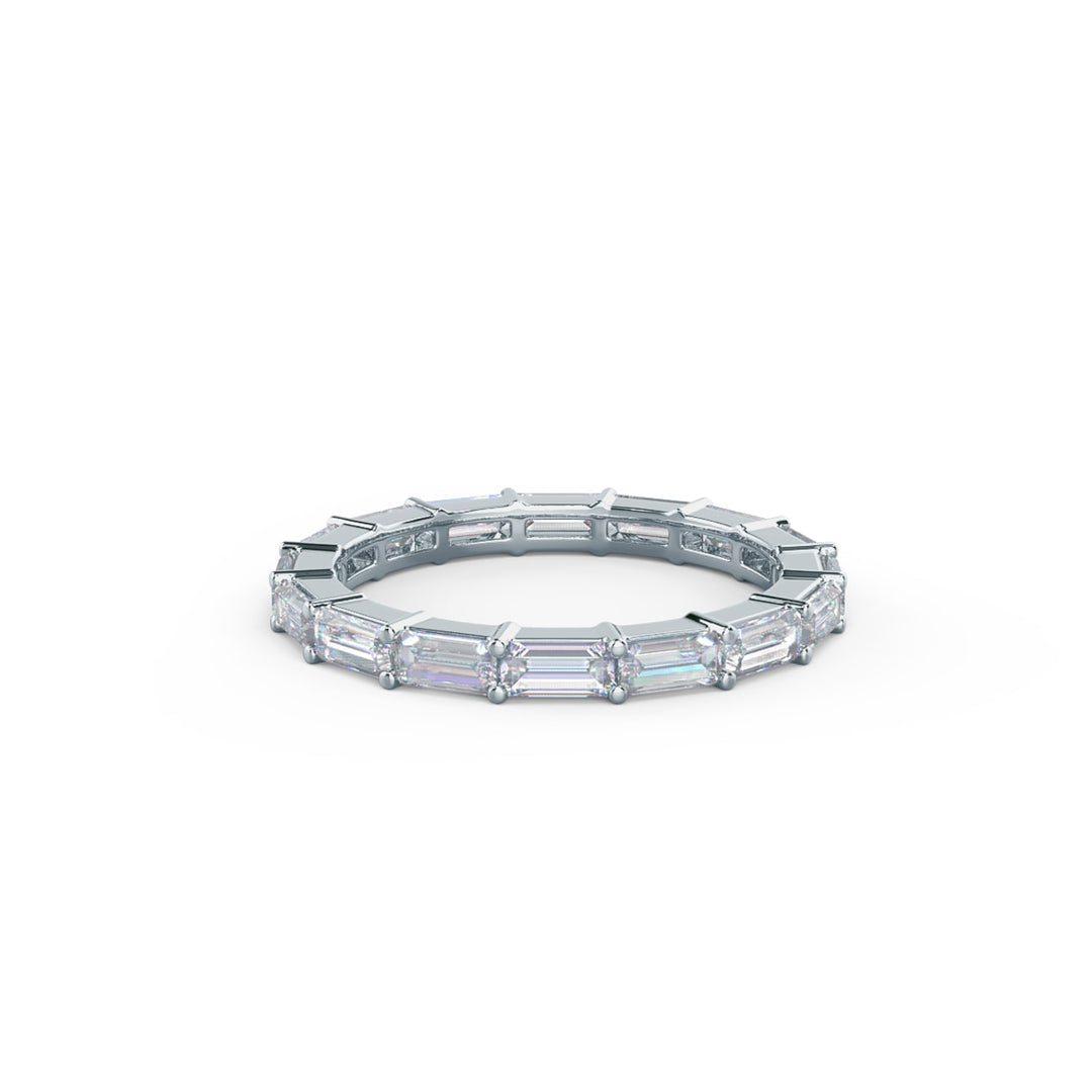 Baguette Cut DE - VS1 Lab Grown Diamond Full Eternity Wedding Band - Doozy Diamonds