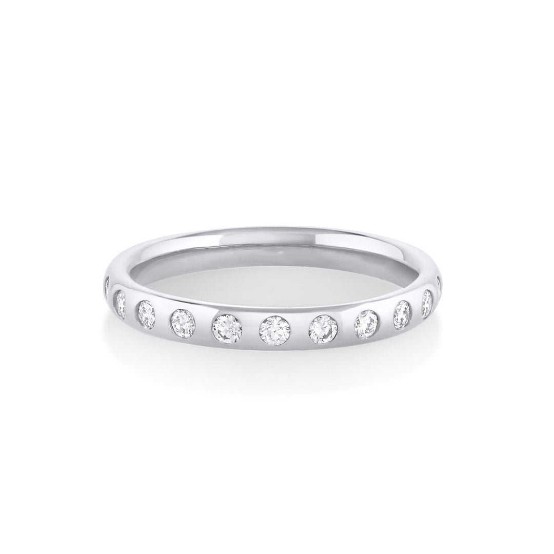 Ethically sourced round diamond eternity band