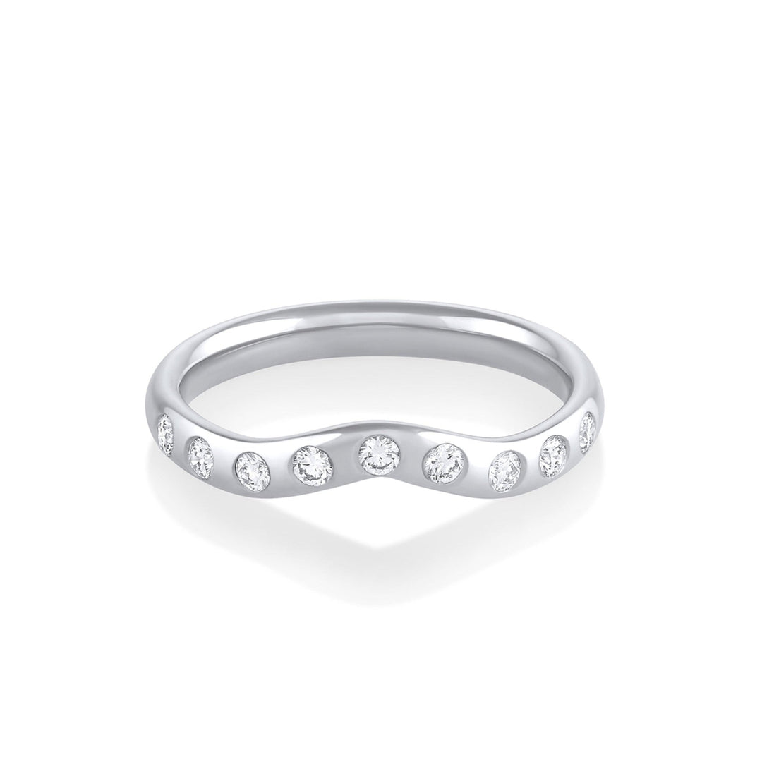 Ethically sourced round diamond eternity band