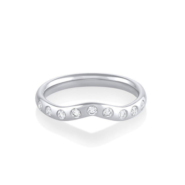 Ethically sourced round diamond eternity band