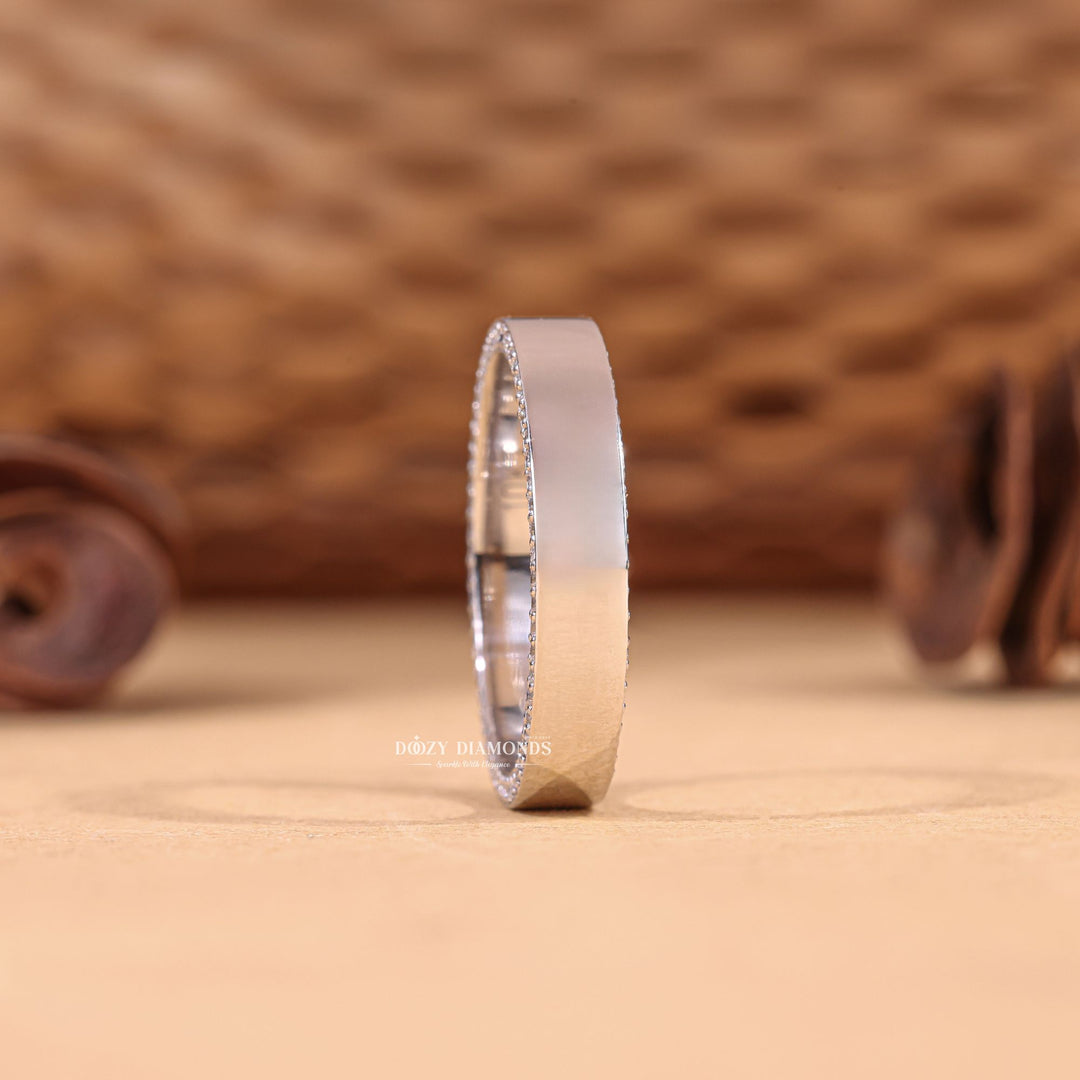 Ethically sourced round diamond eternity band