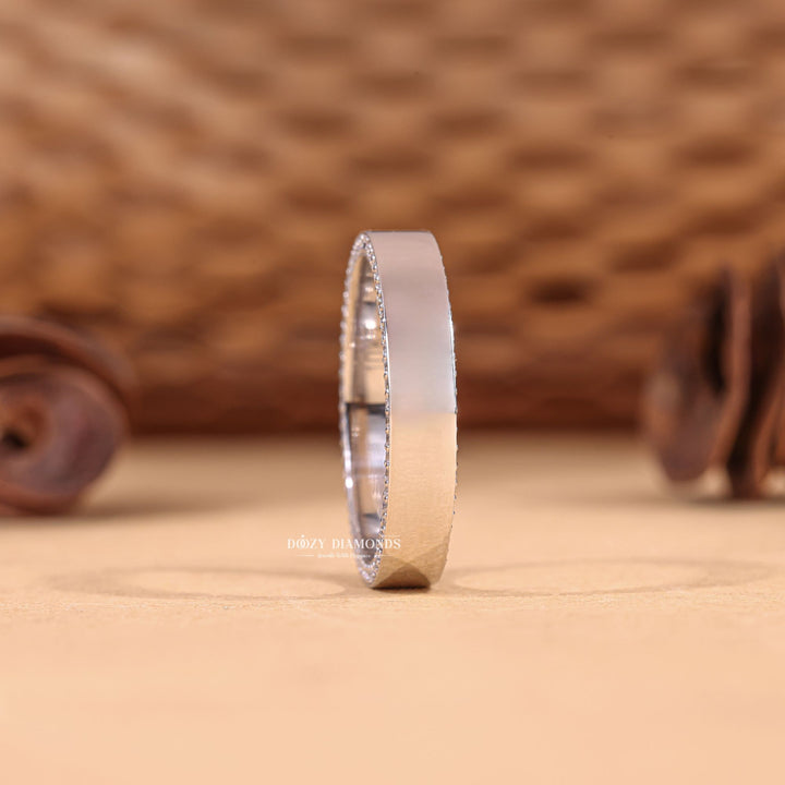 Ethically sourced round diamond eternity band
