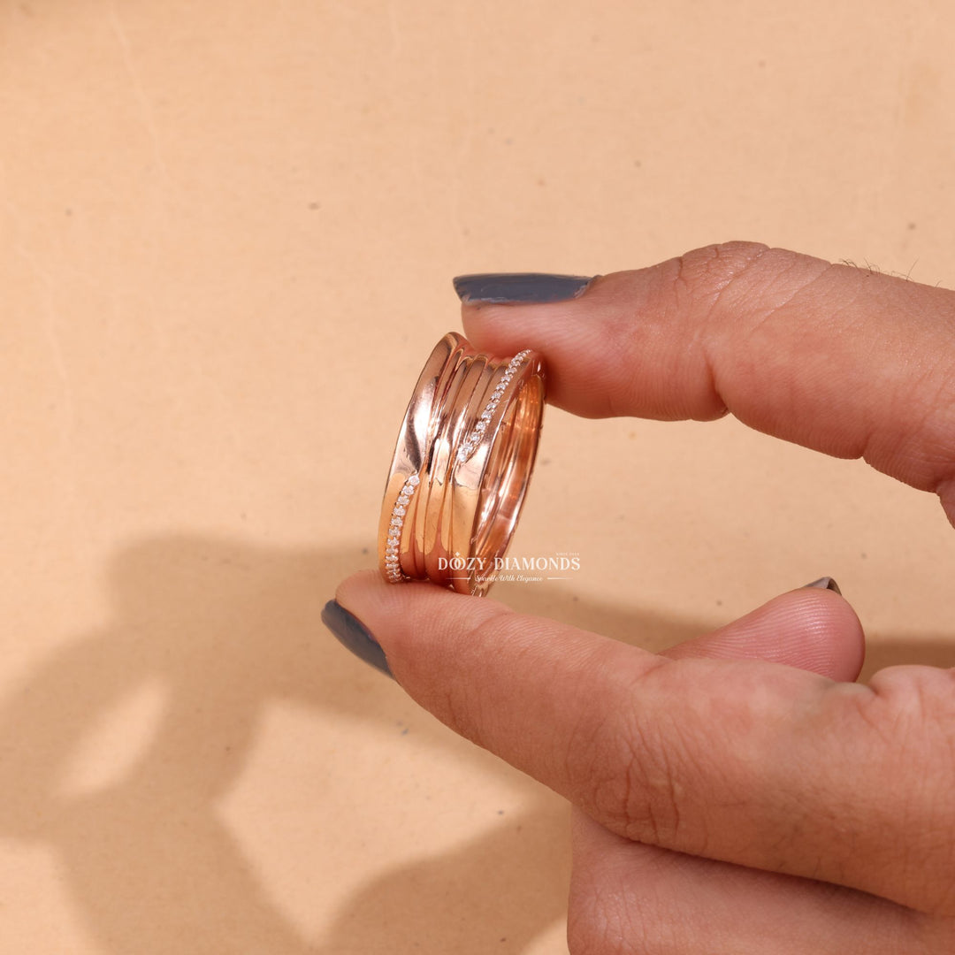 Ethically sourced round diamond eternity band