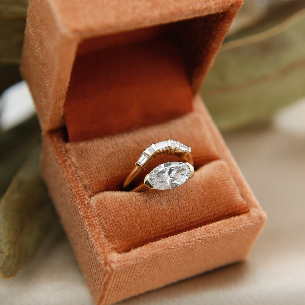 Ethically sourced baguette diamond eternity band