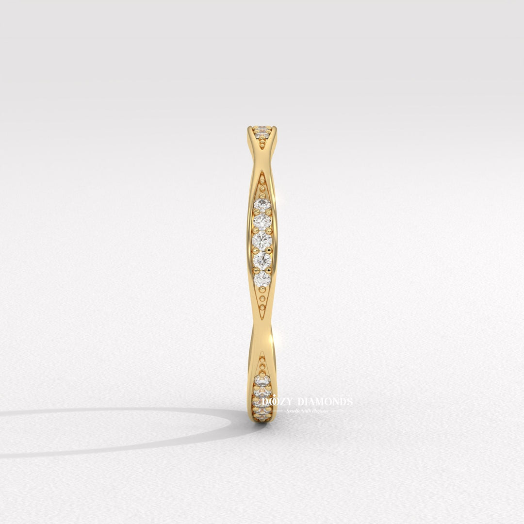 Ethically sourced round diamond eternity band