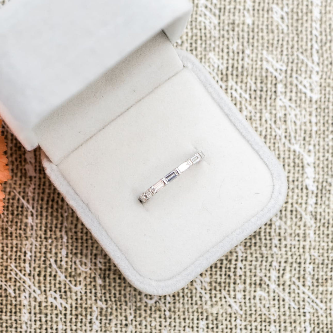 Baguette Cut DE - VS1 Lab Grown Diamond Full Eternity Wedding Band - Doozy Diamonds