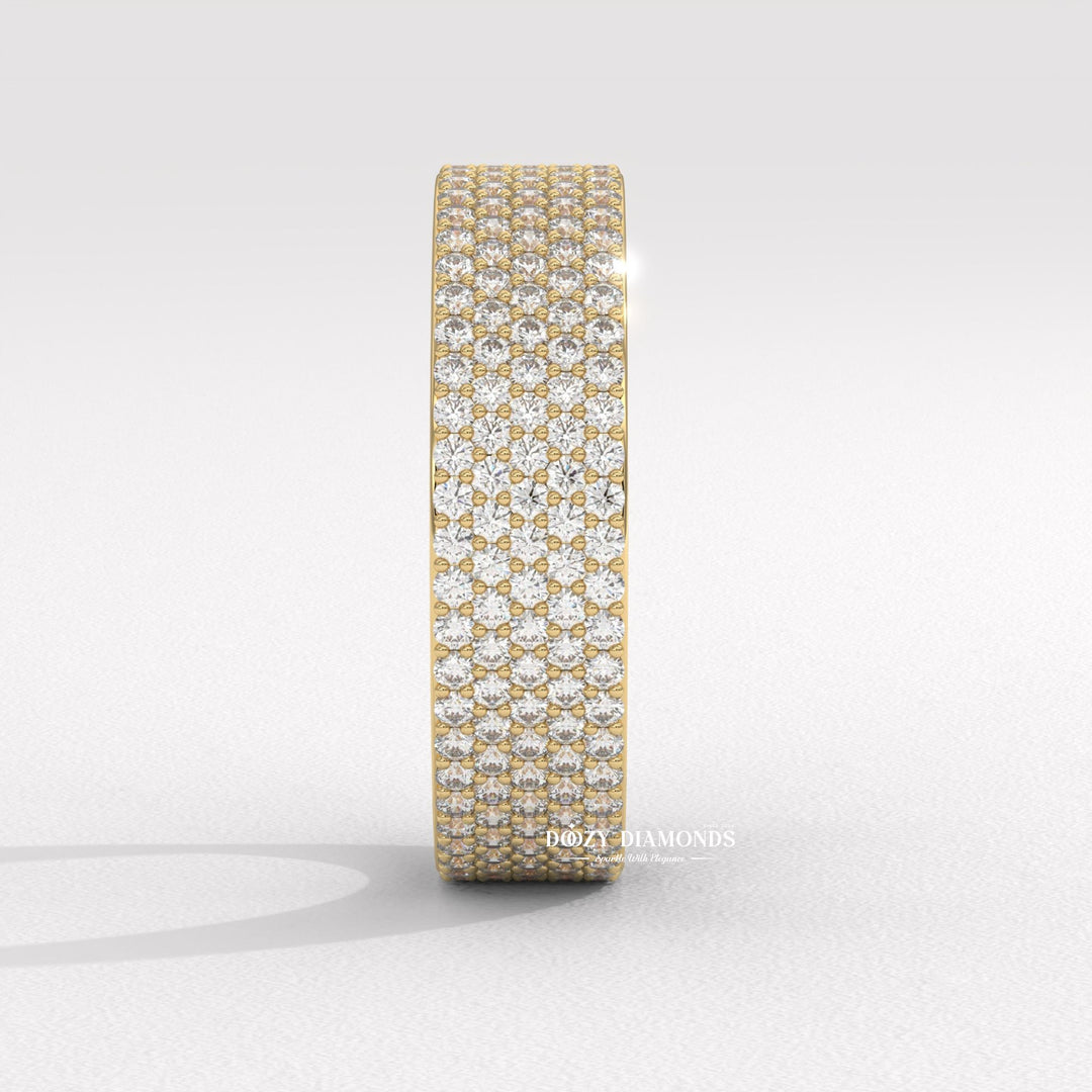 Ethically sourced round diamond eternity band