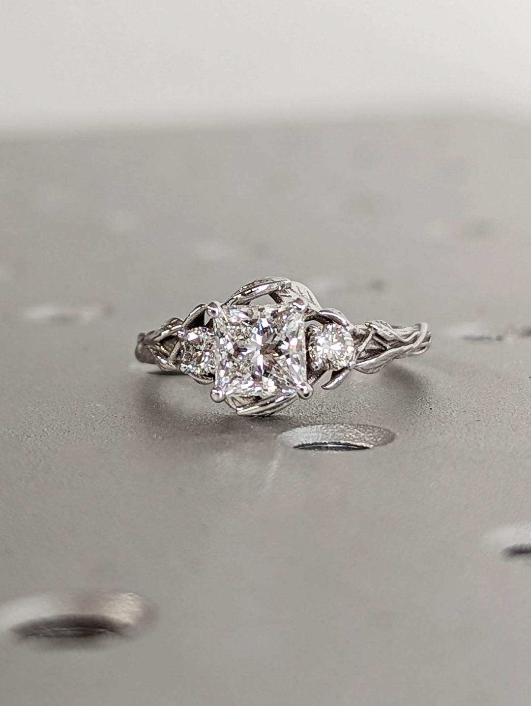 Shop princess vintage lab grown diamond engagement ring