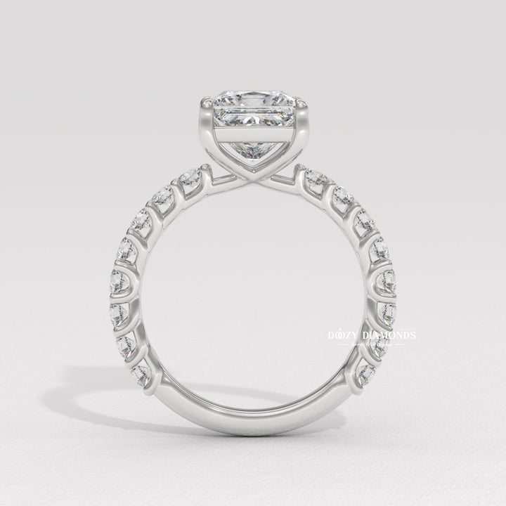 Shop the princess cut pave engagement ring collection online