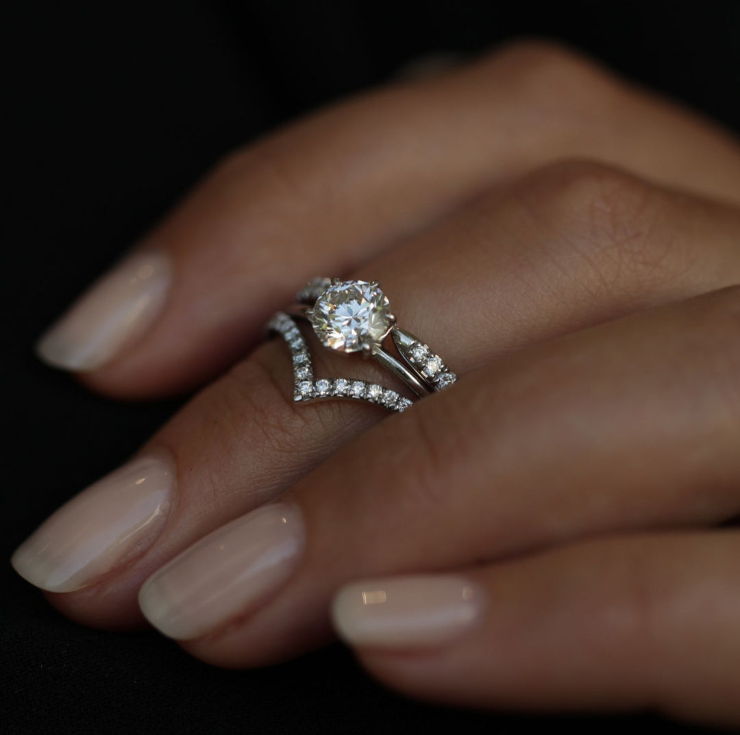Classic round solitaire engagement ring crafted for everyday wear