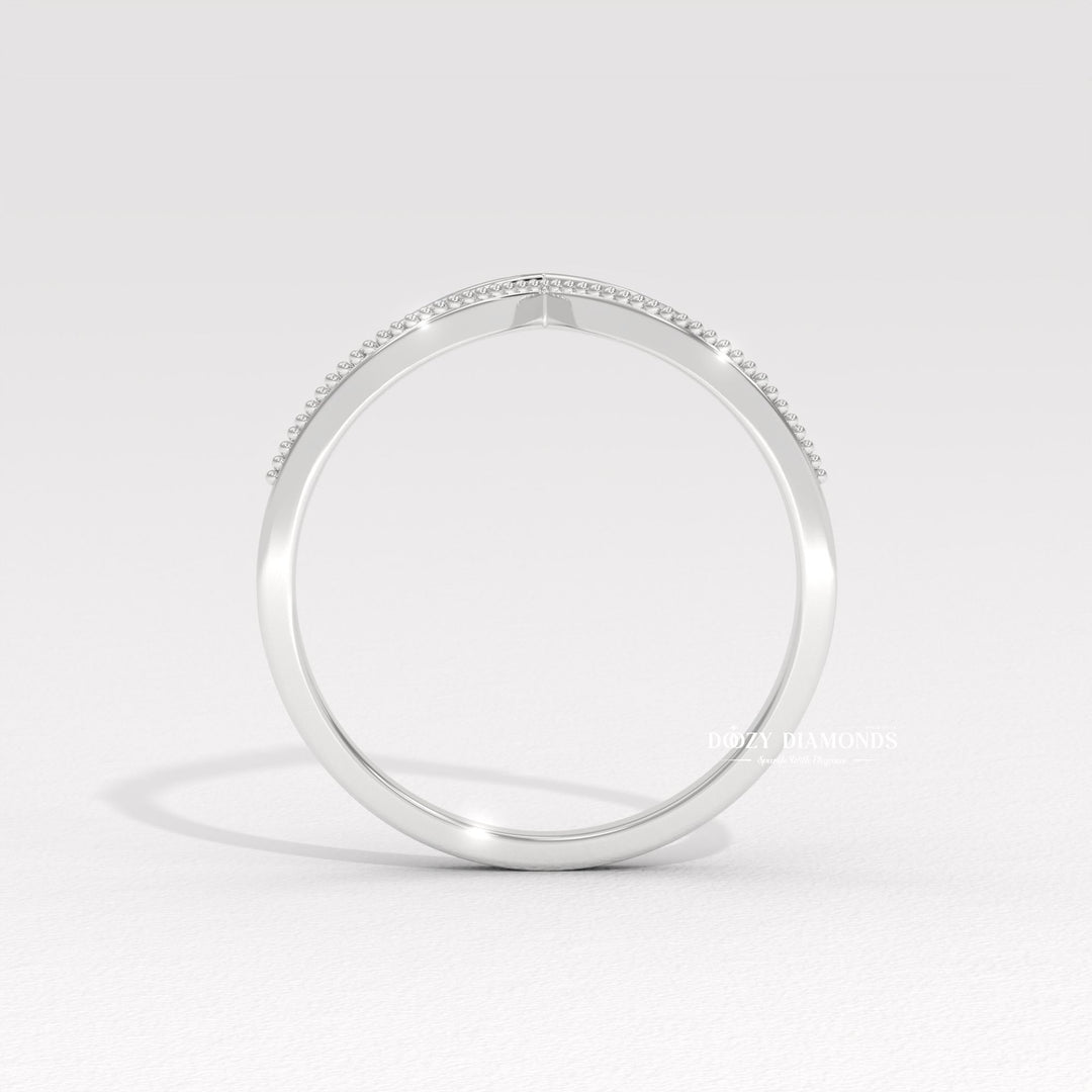 IGI certified round diamond wedding band