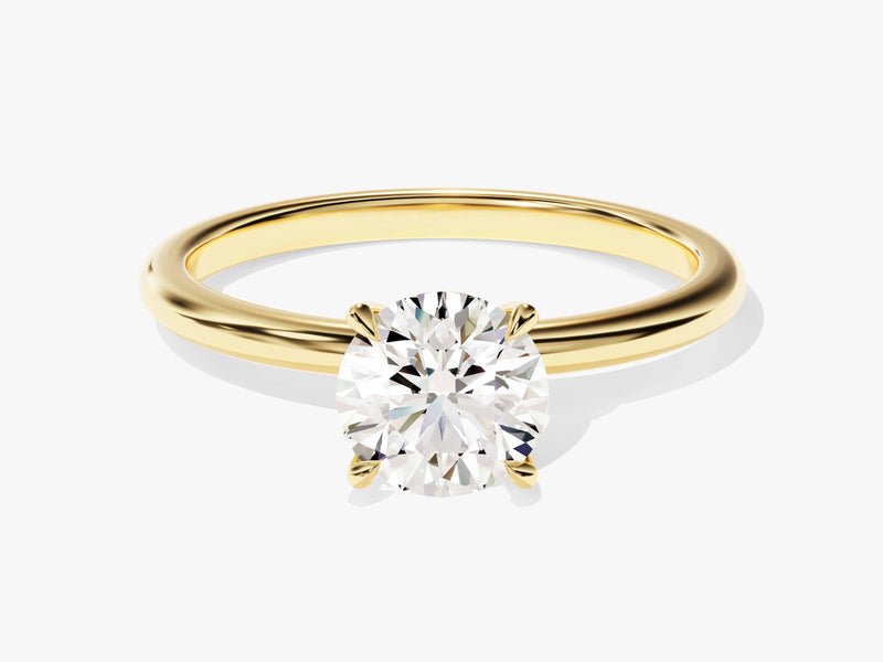 1.0CT round solitaire lab grown diamond engagement ring for sale