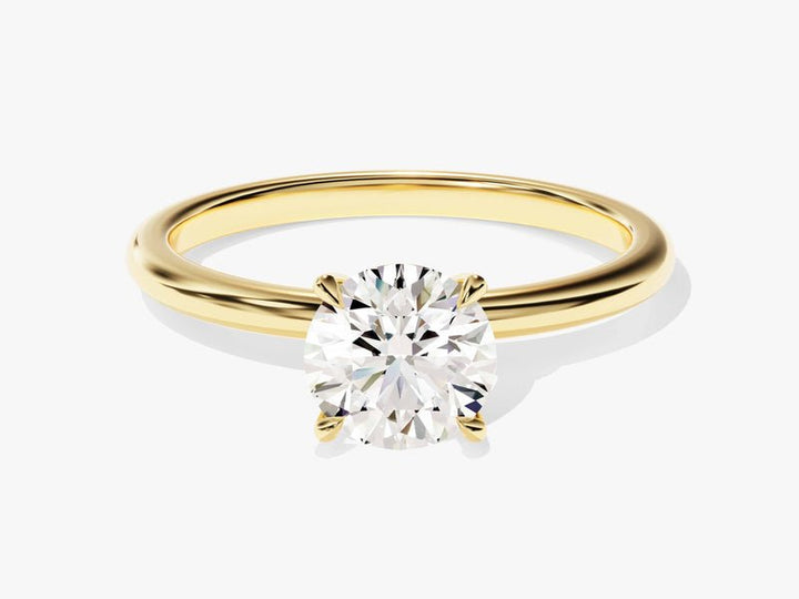 1.0CT round solitaire lab grown diamond engagement ring for sale