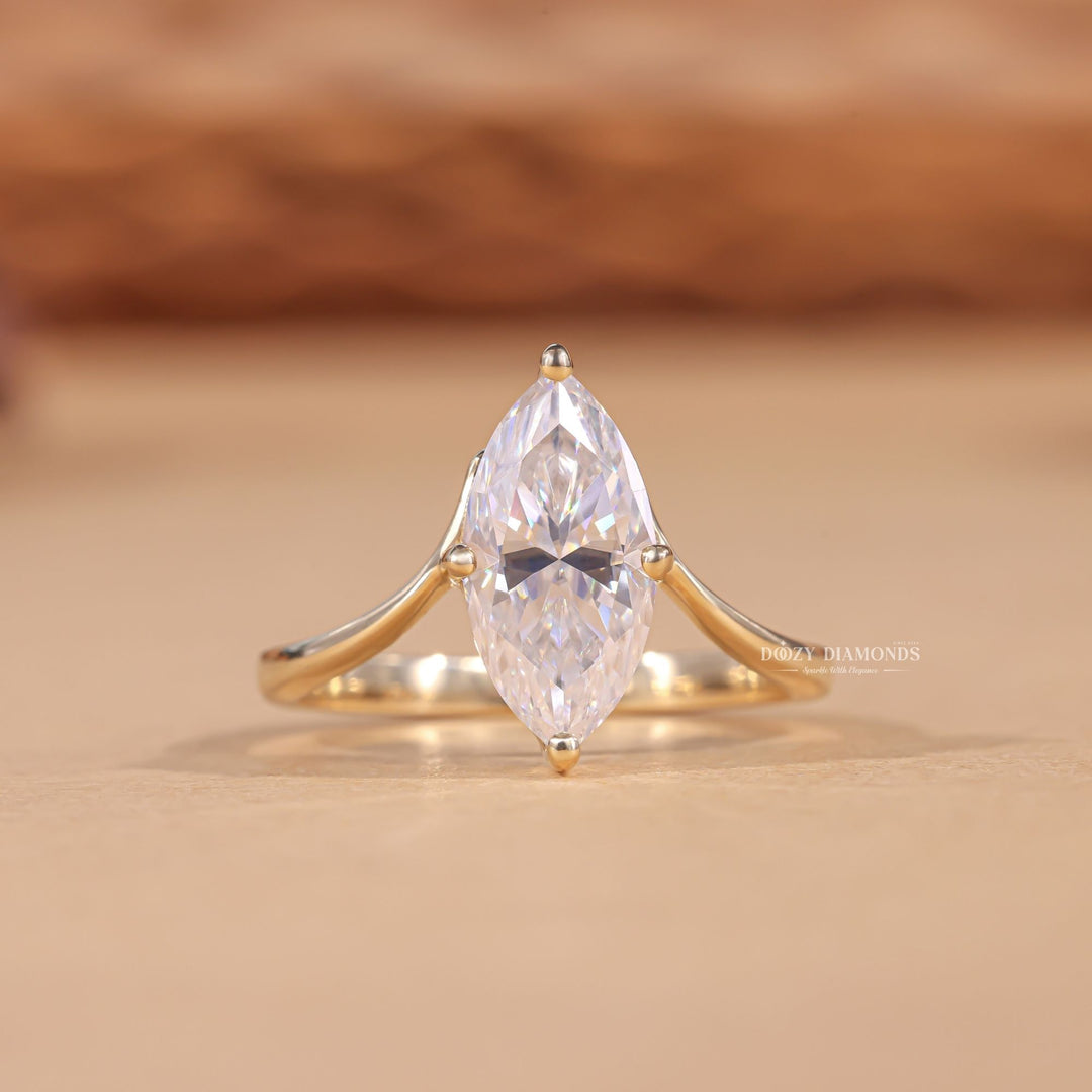Discover marquise solitaire lab grown diamond engagement ring online