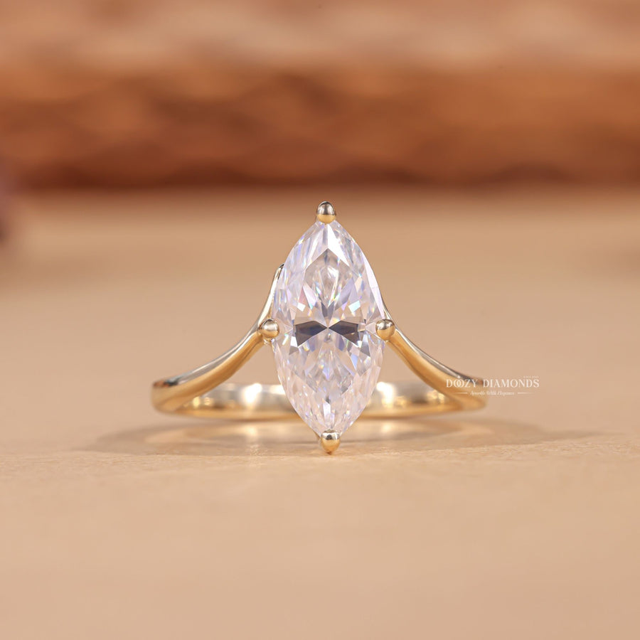 Discover marquise solitaire lab grown diamond engagement ring online