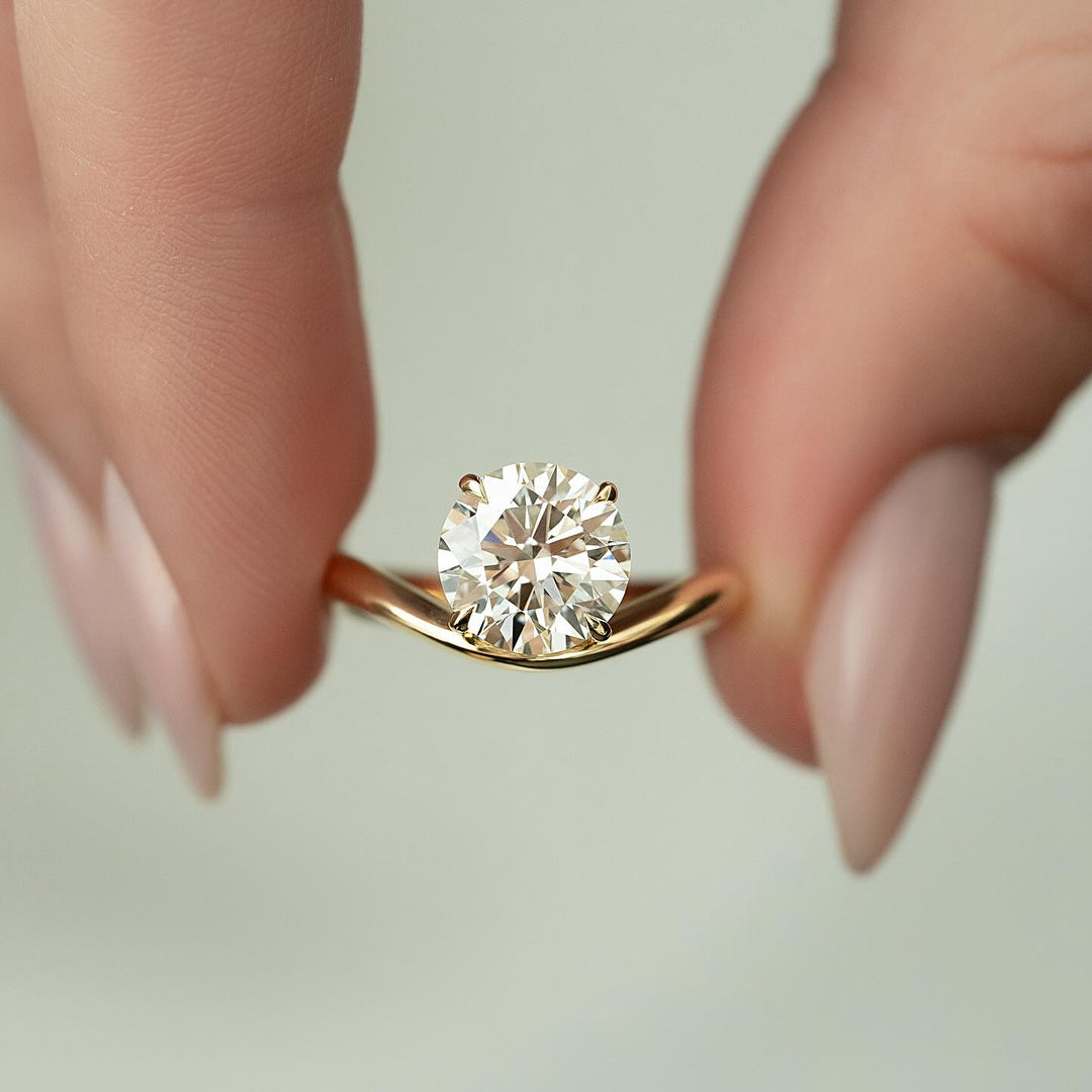 3.50CT round cut solitaire engagement ring available to buy now