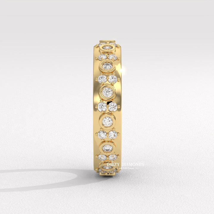 Ethically sourced round diamond eternity band