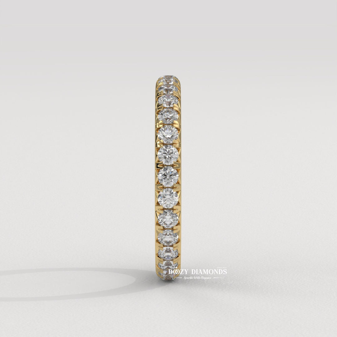 Ethically sourced round diamond eternity band