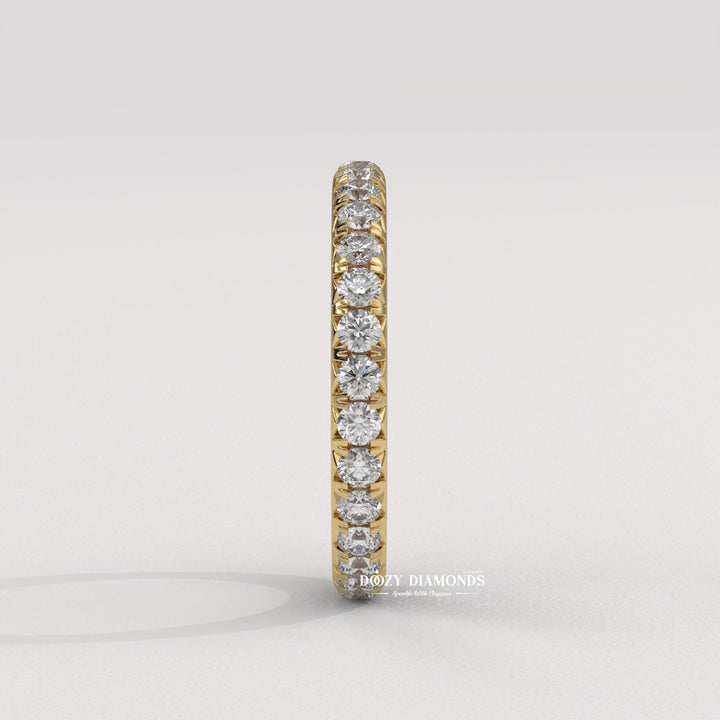 Ethically sourced round diamond eternity band