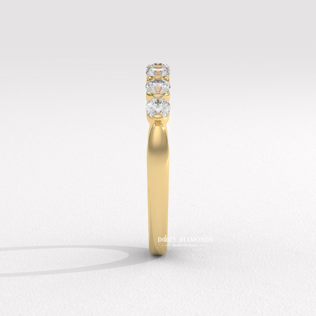 Ethically sourced round diamond eternity band