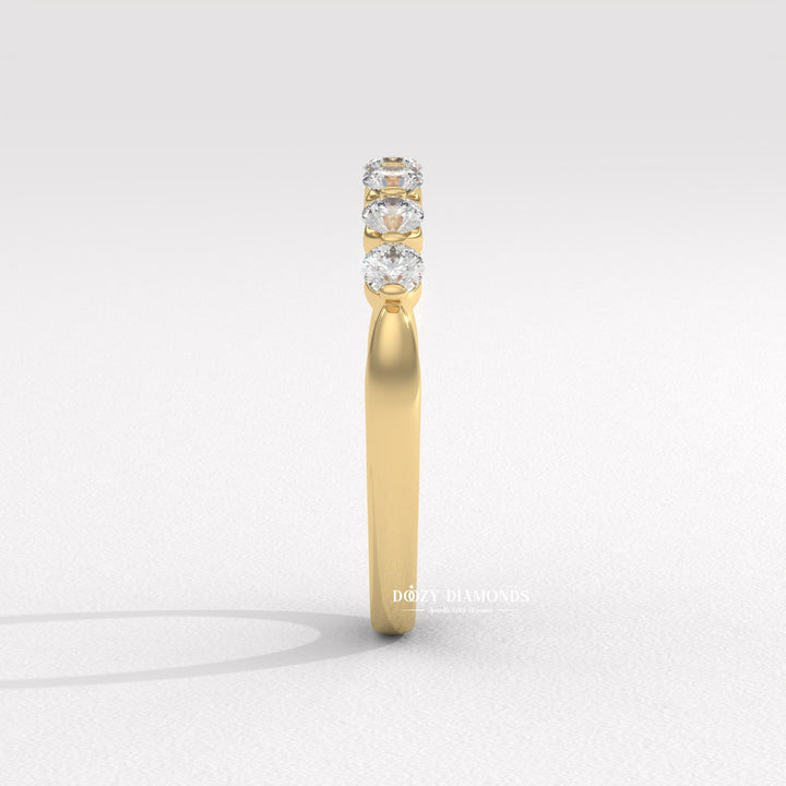 Ethically sourced round diamond eternity band
