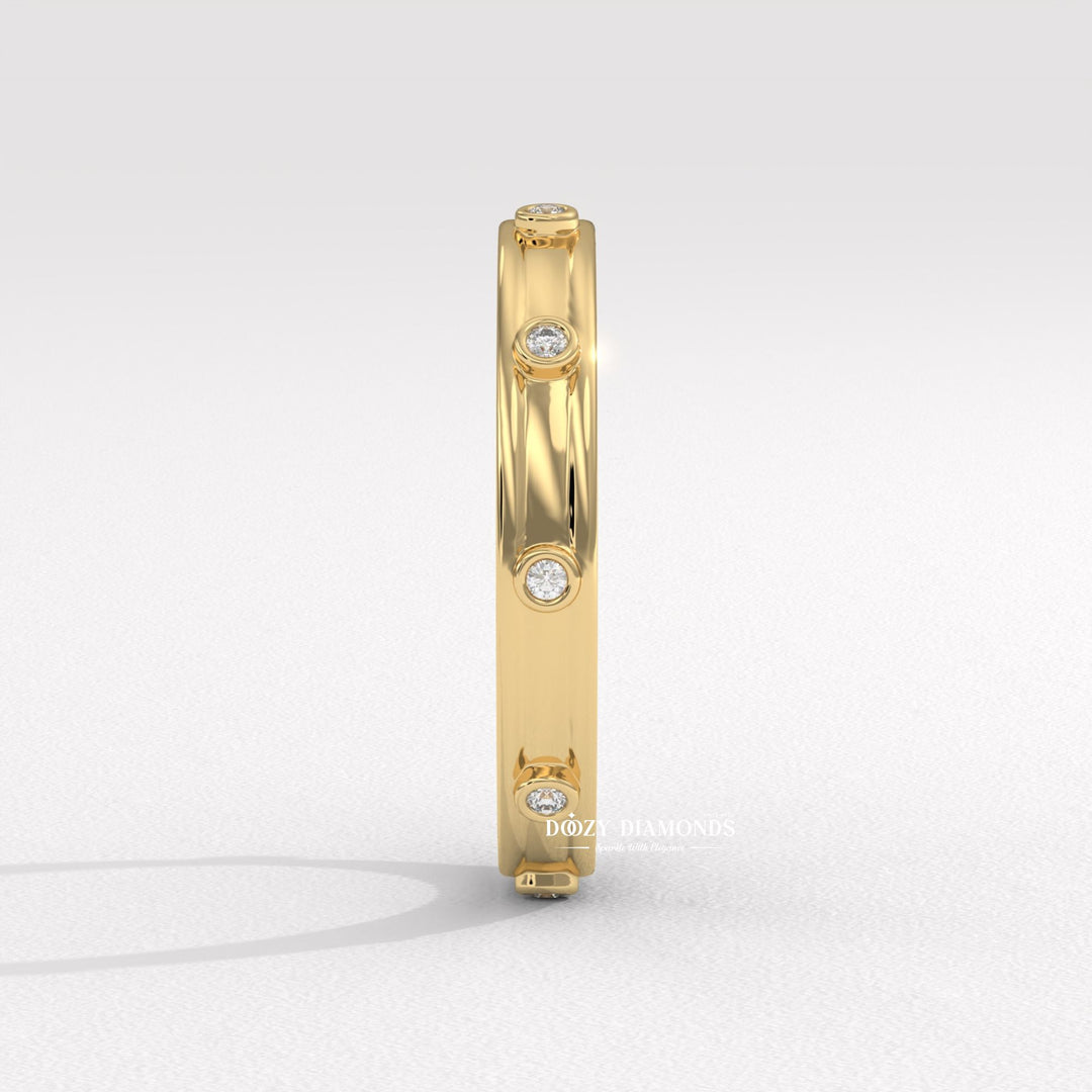 Ethically sourced round diamond eternity band