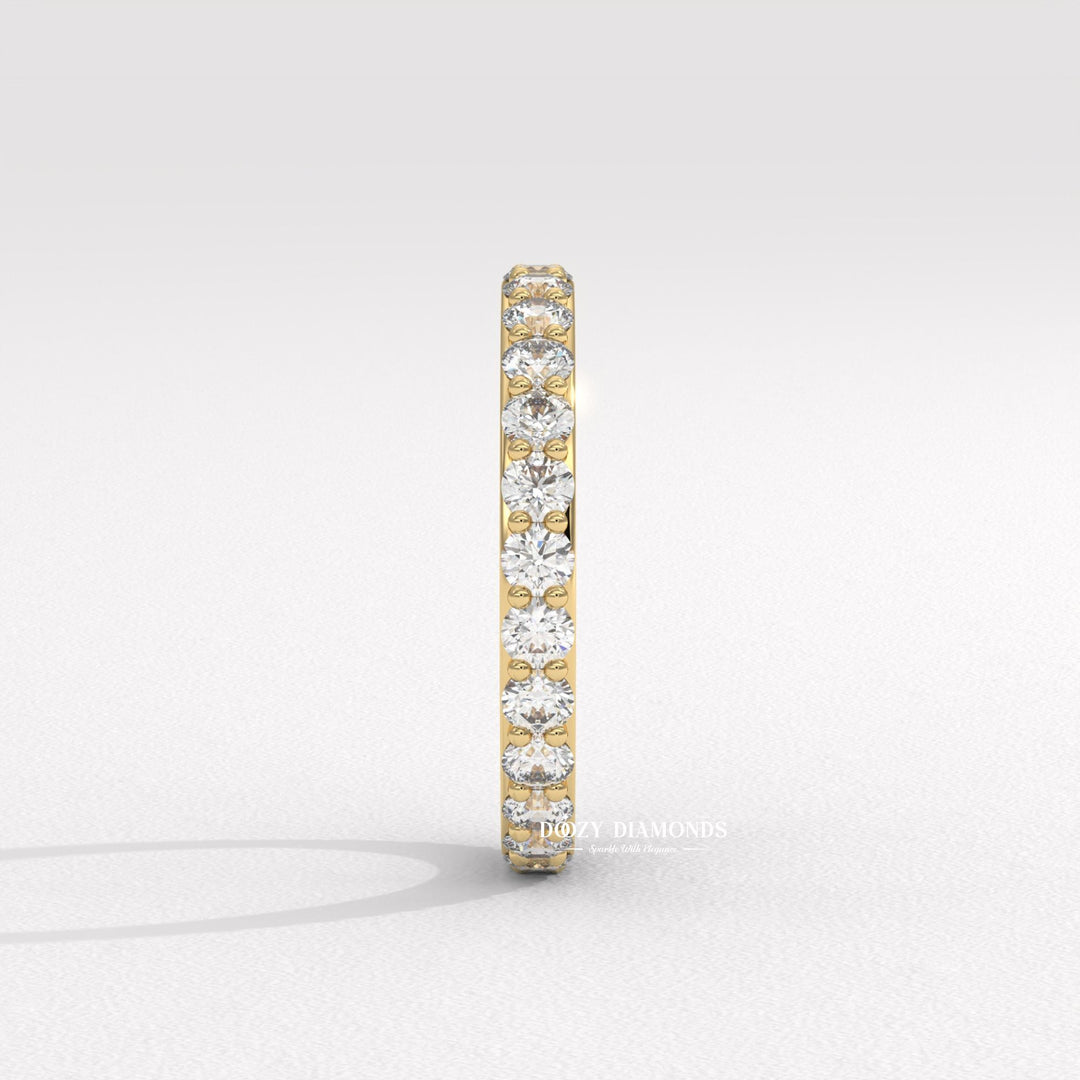 Ethically sourced round diamond eternity band