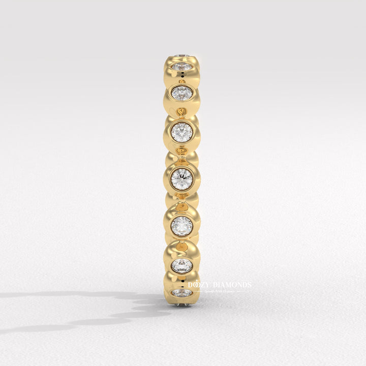 Ethically sourced round diamond eternity band