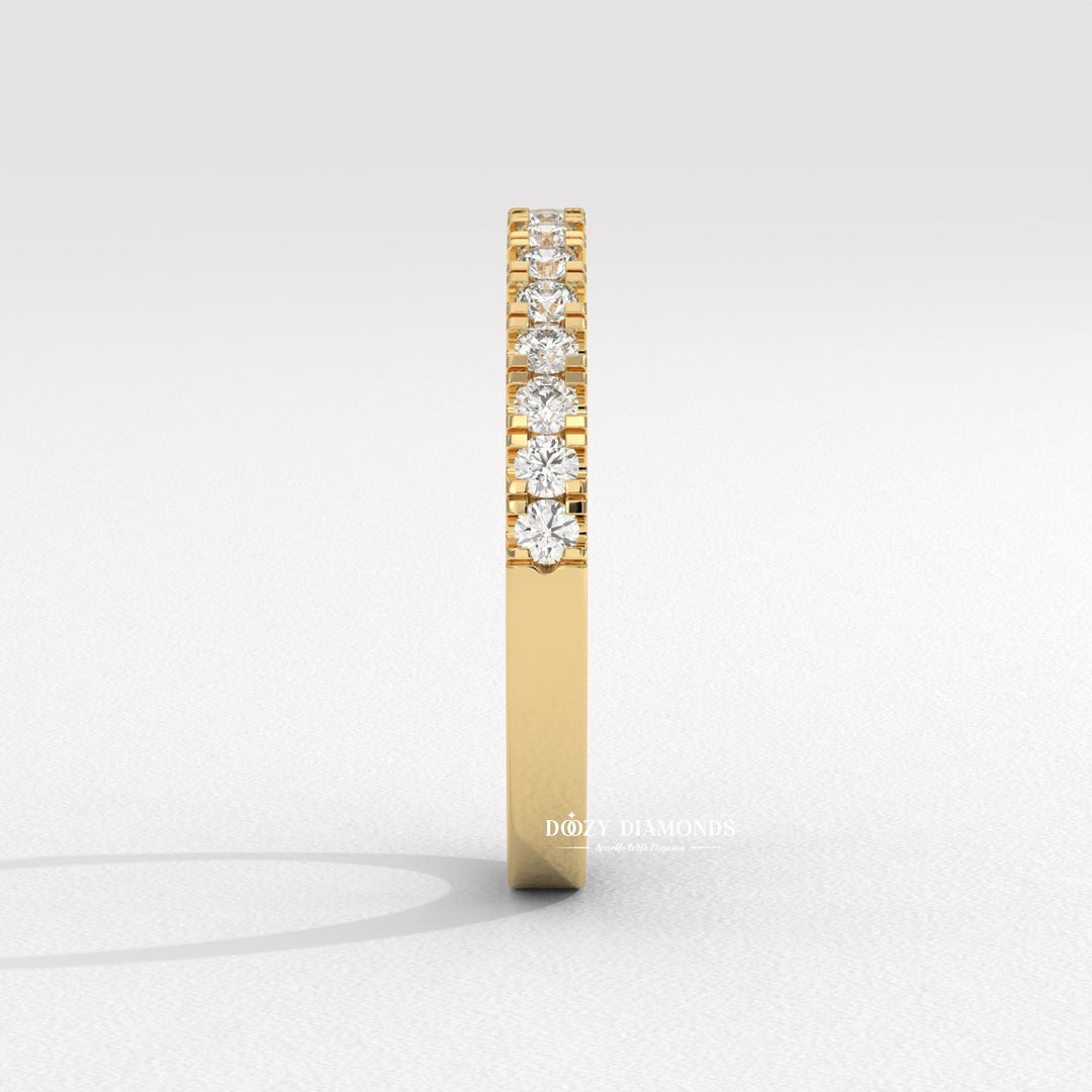 Ethically sourced round diamond eternity band