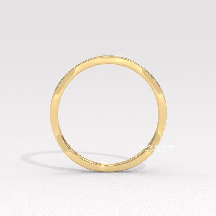 Full Pave diamond band stacked with engagement ring