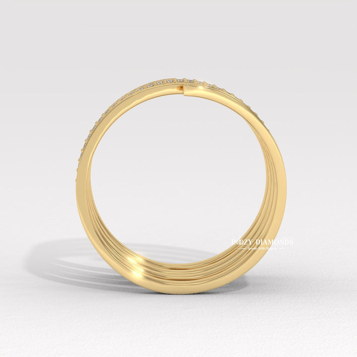 Ethically sourced round diamond eternity band