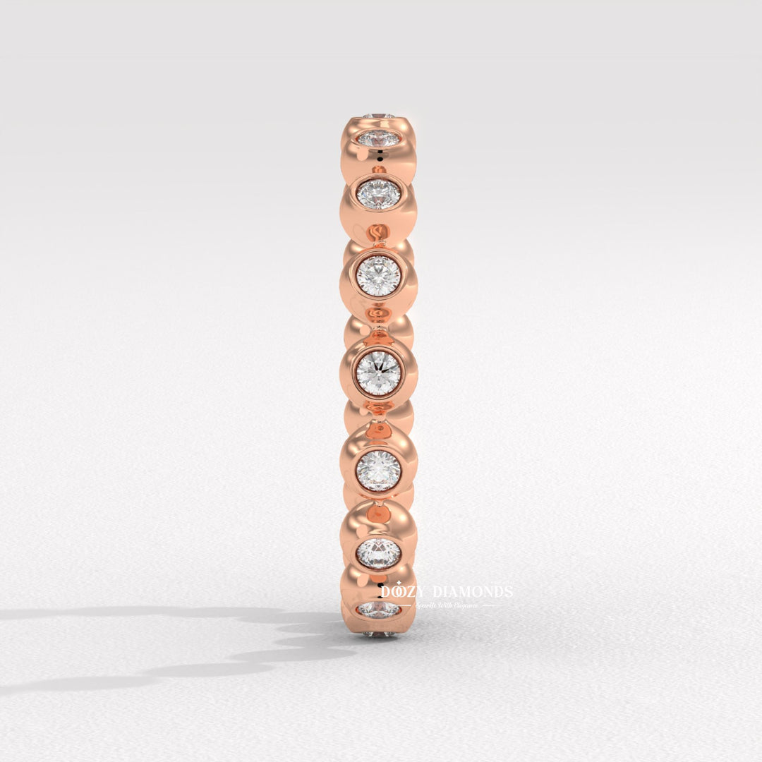 IGI certified round diamond wedding band