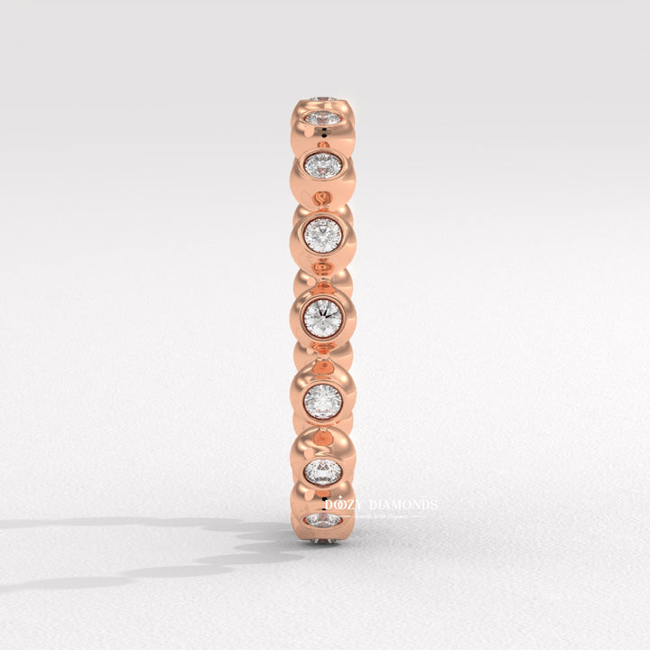 IGI certified round diamond wedding band