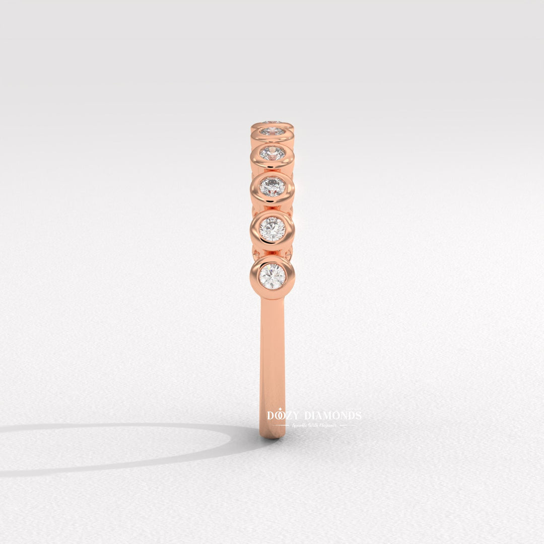 IGI certified round diamond wedding band