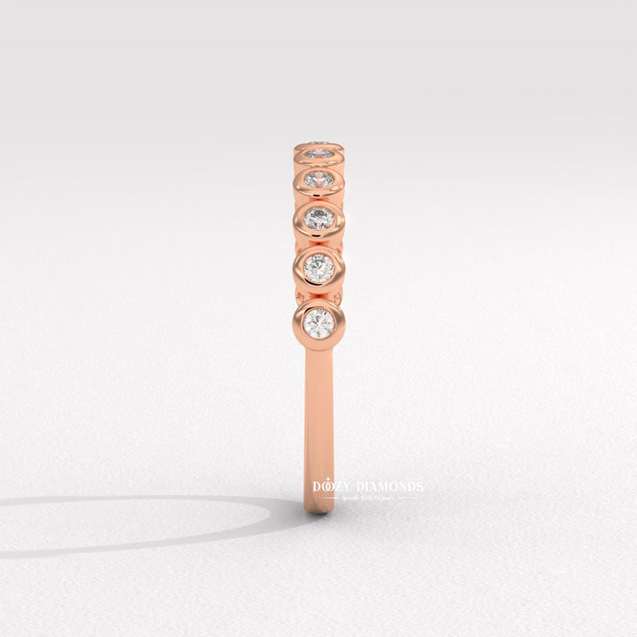 IGI certified round diamond wedding band