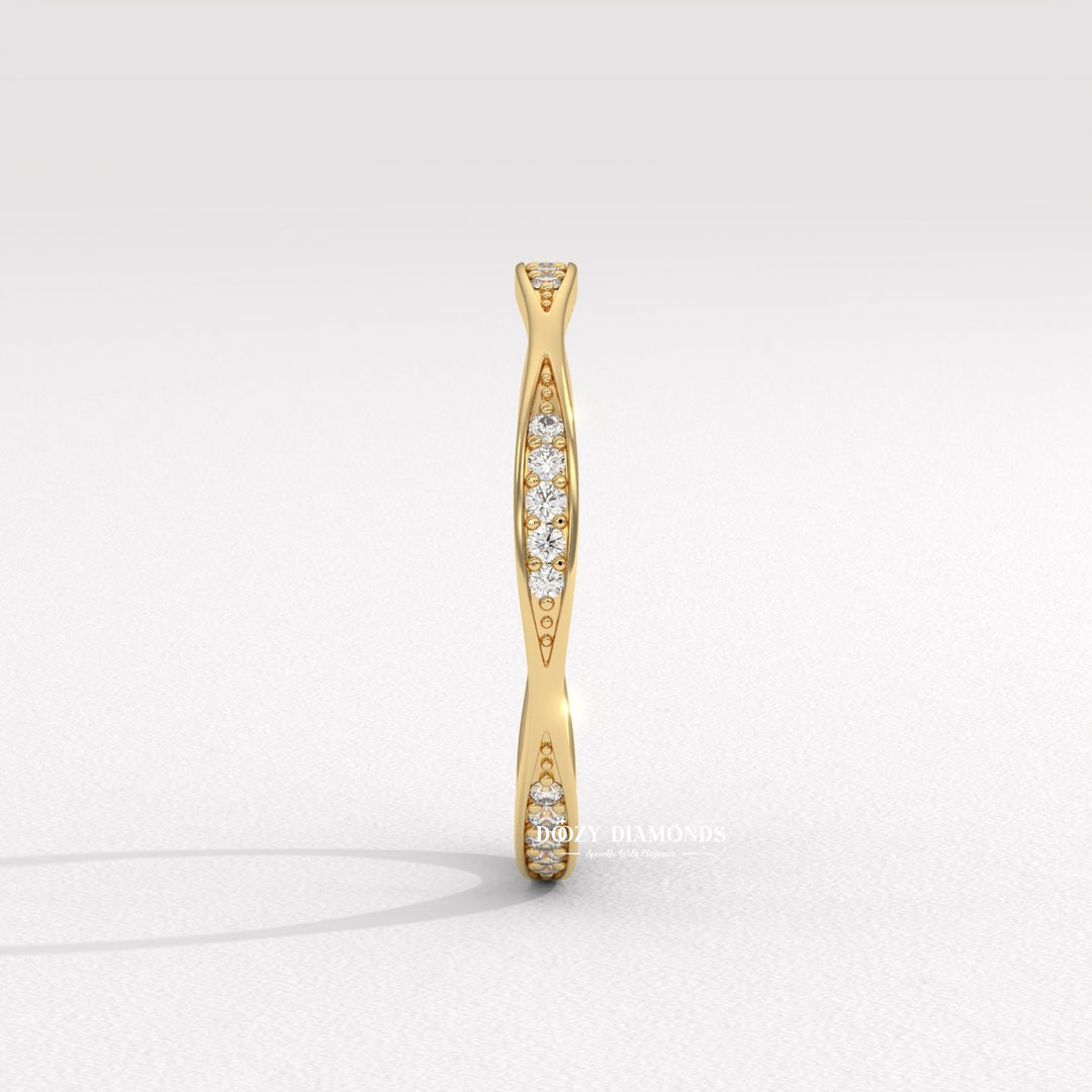 Ethically sourced round diamond eternity band