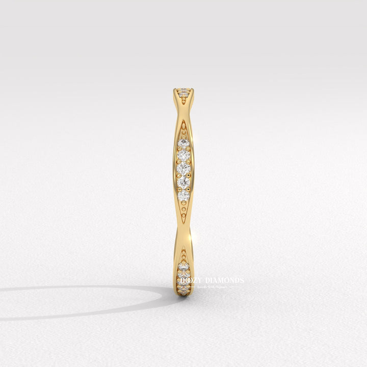 Ethically sourced round diamond eternity band