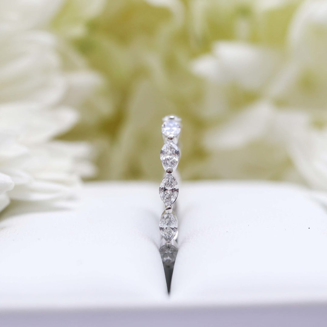 Marquise East - West DE - VS1 Lab Grown Diamond Eternity Band - Doozy Diamonds