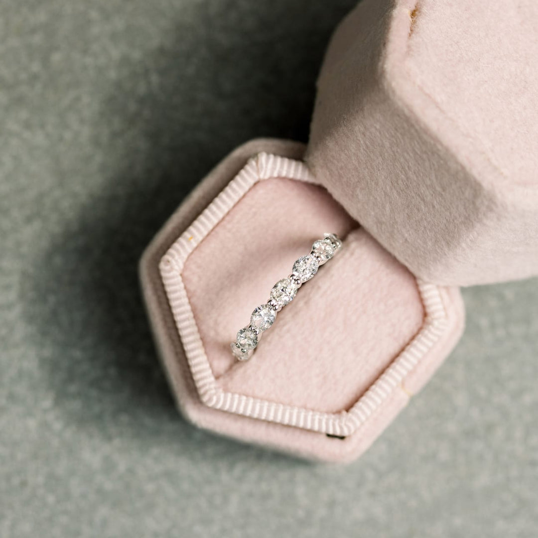Oval DE - VS1 Lab Grown Diamond Full Eternity Wedding Band - Doozy Diamonds
