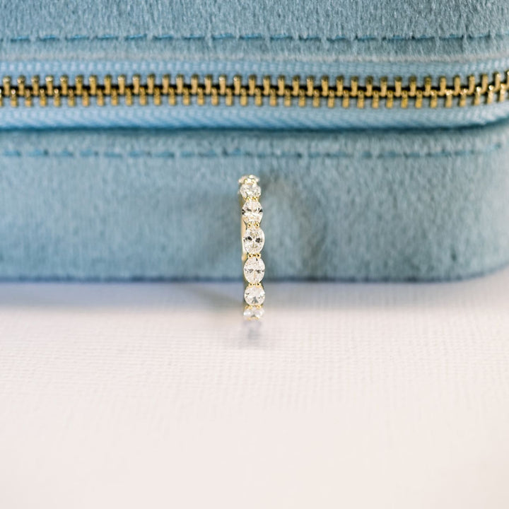 Oval DE - VS1 Lab Grown Diamond Full Eternity Wedding Band - Doozy Diamonds