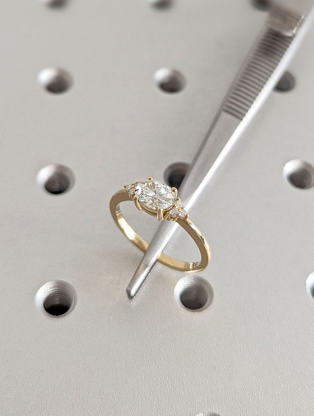 Shop the oval cut east west engagement ring collection online