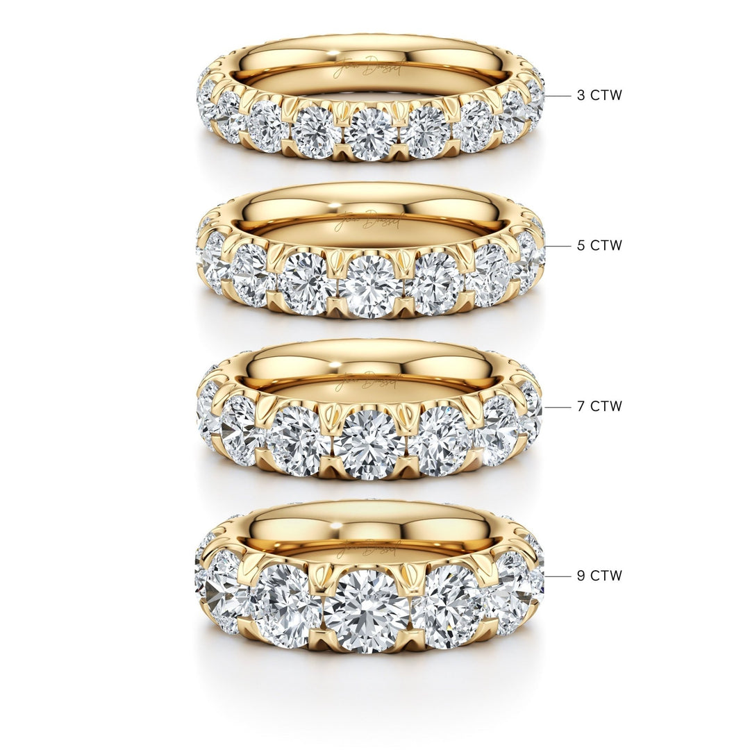 Round FG - VS1 Lab Grown Diamond Eternity Stacking Band - Doozy Diamonds