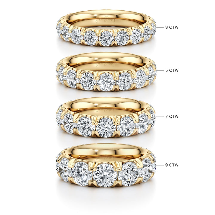 Round FG - VS1 Lab Grown Diamond Eternity Stacking Band - Doozy Diamonds