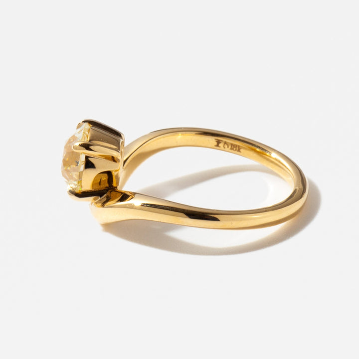 Classic round solitaire engagement ring crafted for everyday wear