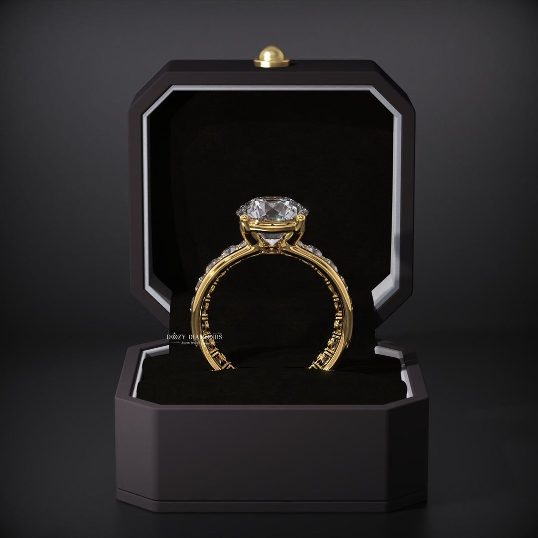 2.50CT Round Lab Grown Solitaire Engagement Ring & Eternity Stacking Wedding Band