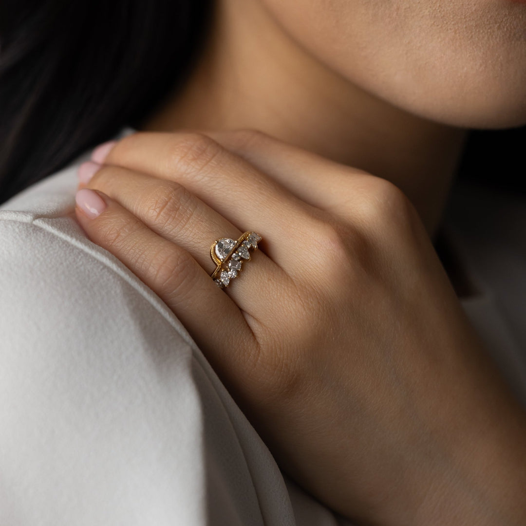 vintage ring, antique statement ring, sophisticated bridal ring, classic romance ring, unique proposal ring, luxury love ring, vintage heirloom engagement ring.