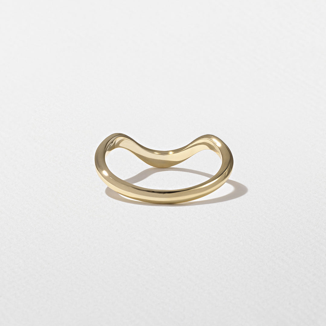 2.0CT Oval E - VS Lab Grown Unique Wave Wedding Ring With Plain Curve Band - Doozy Diamonds