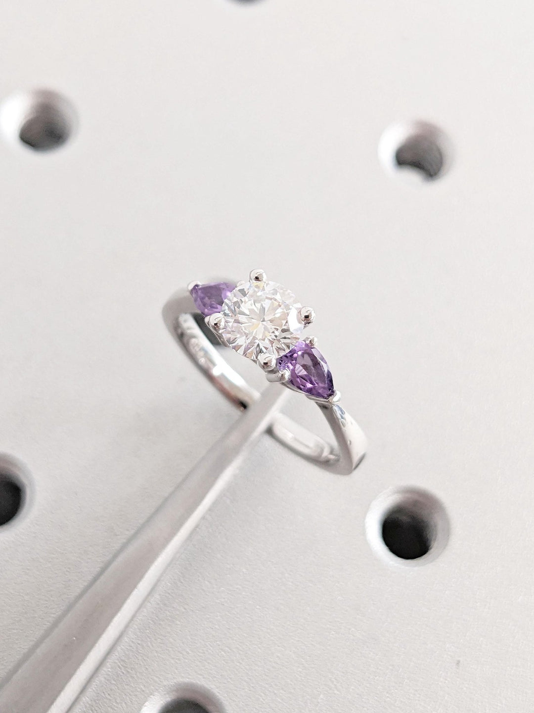 Classic round solitaire engagement ring crafted for everyday wear